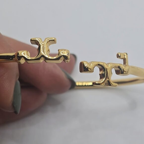 Tory Burch Logo Bangle Bracelet (Clearance) - Picture 6 of 11